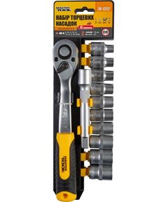 Набор насадок MASTERTOOL CRV 1/2, 8-19 мм, удлинитель 125 мм, 12 шт., фото  | SNABZHENIE.com.ua