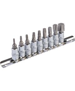Набір насадок MASTERTOOL CRV 1/4 TORX 9 шт (Т10-60) 78-1400, фото  | SNABZHENIE.com.ua