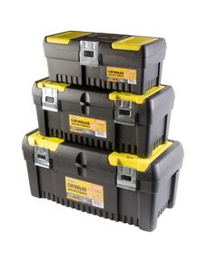 Ящики для инструмента MASTERTOOL, 3 шт, с замками, 14/17/20 см, фото  | SNABZHENIE.com.ua