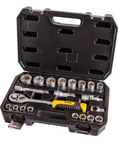 Набір насадок MASTERTOOL CrV 1/2, 10-32 мм, трещотка 72Т, 21 шт., фото  | SNABZHENIE.com.ua