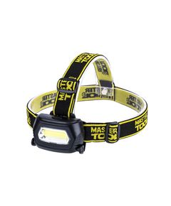 Налобный фонарь MASTERTOOL, 3 режима, COB LED, фото  | SNABZHENIE.com.ua