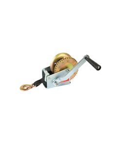 Лебідка барабанна MASTERTOOL 454 кг з ременем 8 м, модель 86-8245, фото  | SNABZHENIE.com.ua