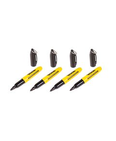 Маркер перманентный MASTERTOOL, 4 шт, черный, фото  | SNABZHENIE.com.ua
