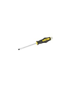 Ударна шліцева викрутка магнітна MASTERTOOL SL6х125 мм з TPR ручкою, фото  | SNABZHENIE.com.ua