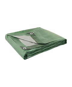 Тент MASTERTOOL 3x5 м двосторонній 130 г/м² хаки/срібло 89-1305, фото  | SNABZHENIE.com.ua