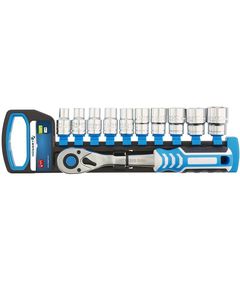 Тріскачка 1/2", 72 зуба з набором головок HOEGERT HT1R332, фото  | SNABZHENIE.com.ua