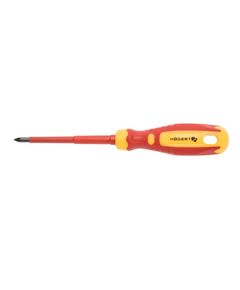 Діелектрична викрутка хрестова PZ2 100 мм, 1000 V, SLIM, CrMo HOEGERT HT1S969, фото  | SNABZHENIE.com.ua