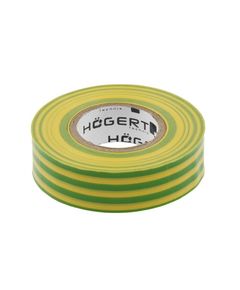 Изоляционная лента PVC желто-зеленая HOEGERT HT1P286, фото  | SNABZHENIE.com.ua