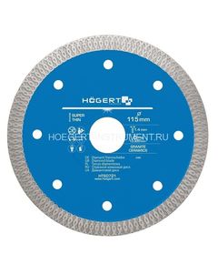 Отрезной диск для плитки 125x1,2x22,2 мм HOEGERT HT6D722, фото  | SNABZHENIE.com.ua