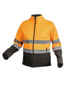 Светоотражающая куртка HOEGERT Softshell EXTER, оранжевая HT5K336-M, фото  | SNABZHENIE.com.ua