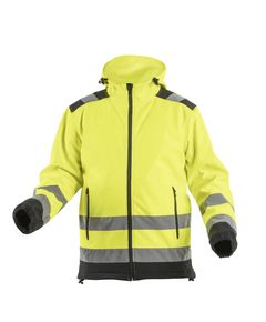 Куртка сигнальна Softshell ARGEN з капюшоном, жовта, фото  | SNABZHENIE.com.ua