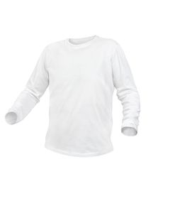 Футболка с длинным рукавом HOEGERT ILM, хлопок, белая, XL, фото  | SNABZHENIE.com.ua