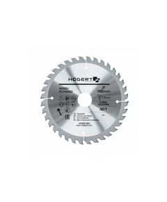 Пильный диск для дерева 185x40Tx30, Mn65, HOEGERT HT6D780, фото  | SNABZHENIE.com.ua
