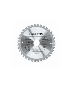 Диск пиловий по дереву 185x60Tx30 Mn65 HOEGERT HT6D782, фото  | SNABZHENIE.com.ua