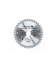 Диск пильний по дереву 190x24Tx30 Mn65 HOEGERT HT6D783, фото  | SNABZHENIE.com.ua