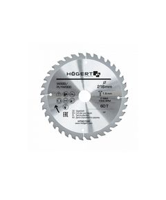 Диск пильний по дереву 216x60Tx30 Mn65 HOEGERT HT6D788, фото  | SNABZHENIE.com.ua