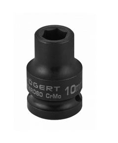 Головка торцевая ударная 1/2" 10 мм, CrMo, DIN 3121, HOEGERT HT4R060, фото  | SNABZHENIE.com.ua