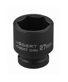 Головка торцевая ударная 1/2, 27 мм, CrMo, DIN 3121, HOEGERT HT4R077, фото  | SNABZHENIE.com.ua