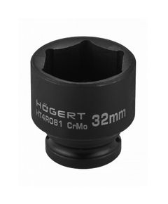 Головка торцевая ударная 1/2" 32 мм, CrMo, DIN 3121, HOEGERT HT4R081, фото  | SNABZHENIE.com.ua