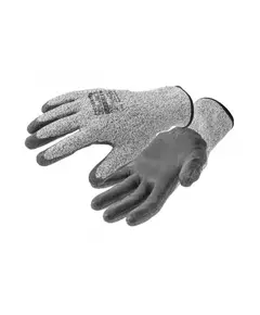 HOEGERT Перчатки рабочие FUHSE противопорезные HPPE с полиуретановым покрытием, фото  | SNABZHENIE.com.ua