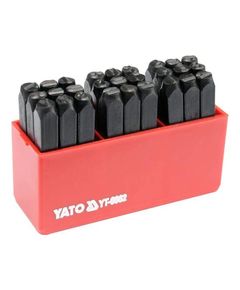 Клейма буквенные YATO (YT-6862), 27 шт., размер 6 мм, фото  | SNABZHENIE.com.ua