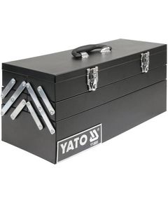 Металлический ящик для инструментов YATO 460x200x225 мм (YT-0885), фото  | SNABZHENIE.com.ua