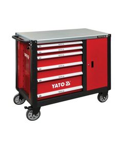 Шафа-вагонетка для инструментов YATO с 6 ящиками, 1000x 1130x 570 мм, фото  | SNABZHENIE.com.ua