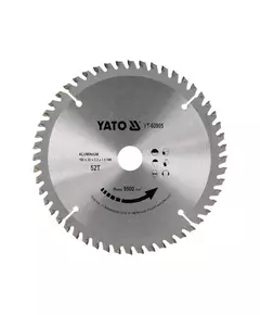 Диск пиляльний по алюмінію YATO, ?= 160/20 мм, 52 зубці, t= 1,5 мм [25/50], фото  | SNABZHENIE.com.ua