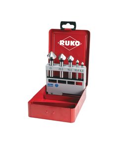 Набор зенкеров HSS Co 5 шт. DIN 335, 90° (6,3-25,0 мм) RUKO 102154ER, фото  | SNABZHENIE.com.ua