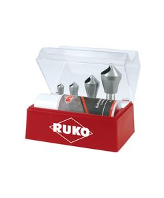 Набор зенкеров HSS Co 4 шт. (2-20 мм) + спрей 50 мл RUKO 102310ER, фото  | SNABZHENIE.com.ua