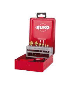 Набор зенкеров HSS TiN 1/4 (6-20,5 мм) в кейсе RUKO W102319TR, фото  | SNABZHENIE.com.ua