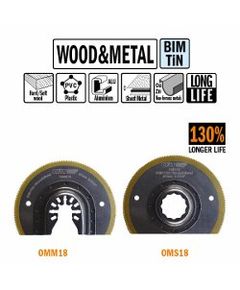 Пильное полотно OMM18, W=87, TPI=20, универсальное крепление, 1 шт., фото  | SNABZHENIE.com.ua