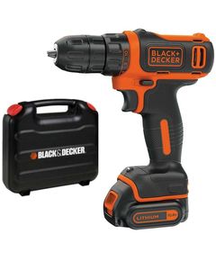 Аккумуляторная дрель-шуруповерт BLACK+DECKER BDCDD12K, 12 В, фото  | SNABZHENIE.com.ua