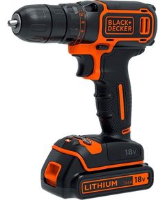 Акумуляторний дриль-шуруповерт BLACK DECKER 18V BDCDC18KB, фото  | SNABZHENIE.com.ua