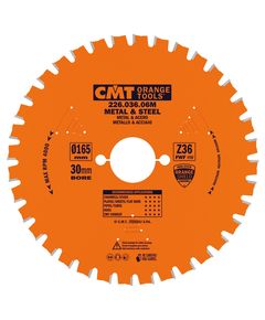 Дисковая пила CMT 165x30 мм, Z 36 для реза стали, фото  | SNABZHENIE.com.ua