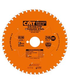 Пила CMT 190x30 мм, Z 48 для сухого різу нержавіючої сталі, фото  | SNABZHENIE.com.ua
