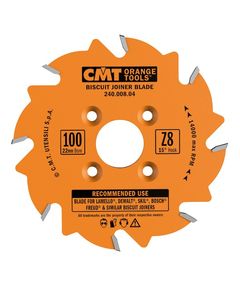 Пила пазова CMT 100x22 мм Z8 для шпоночного з'єднання 241.008.04, фото  | SNABZHENIE.com.ua