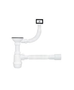 Сифон ANIplast 3 1/2х40 мм с круглым переливом для мойки, фото  | SNABZHENIE.com.ua