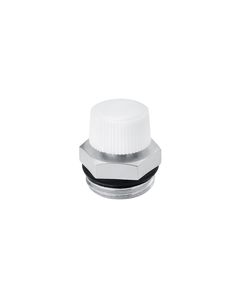 Кран Маевского Karro 1/2 KR-85008 с белой ручкой для радиаторов, фото  | SNABZHENIE.com.ua
