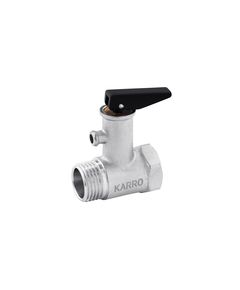 Клапан предохранительный для бойлера с ручкой Karro 1/2 KR-88144, фото  | SNABZHENIE.com.ua