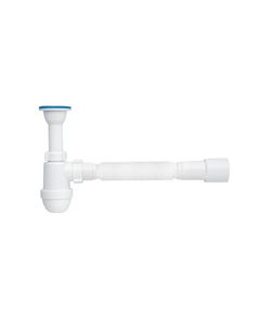Сифон ANIplast для раковины 64 мм с литым выпуском и гибкой трубой 40х40/50 мм, фото  | SNABZHENIE.com.ua