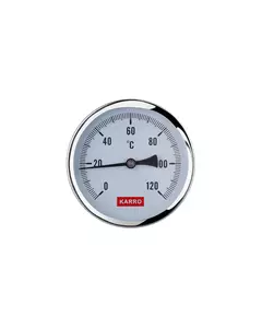 Термометр Karro 1/2" 80 мм 120°С KR-1039, фото  | SNABZHENIE.com.ua