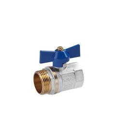 Кран шаровой Valves 1 ВН PN30 с синей бабочкой, фото  | SNABZHENIE.com.ua