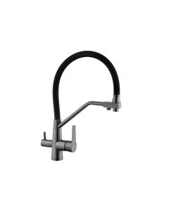 Змішувач для кухні Kroner KRP Edelstahl Klassisch з фільтром - PVD03817BLK, фото  | SNABZHENIE.com.ua