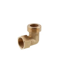 Уголок переходной усиленный LexLine 1x3/4 НВ латунный, фото  | SNABZHENIE.com.ua