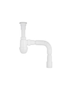 Сифон ANIplast 40x40/50 мм с резьбовым выпуском и гибкой трубой, фото  | SNABZHENIE.com.ua