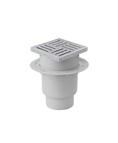 Трап ANIplast 110 мм с вертикальным выпуском и решеткой 15x15 см, фото  | SNABZHENIE.com.ua