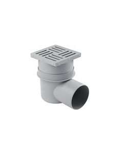 Трап ANIplast 110 мм с горизонтальным выпуском и решеткой 15x15 см, фото  | SNABZHENIE.com.ua