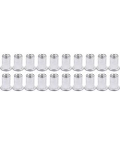 Нитогайка алюминиевая М4, 11 мм, 20 шт., фото  | SNABZHENIE.com.ua