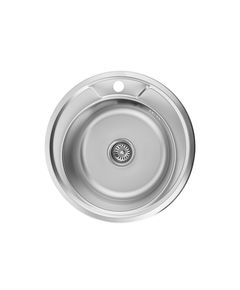 Кухонна мийка Kroner KRP Satin 490 (0,6 мм), фото  | SNABZHENIE.com.ua